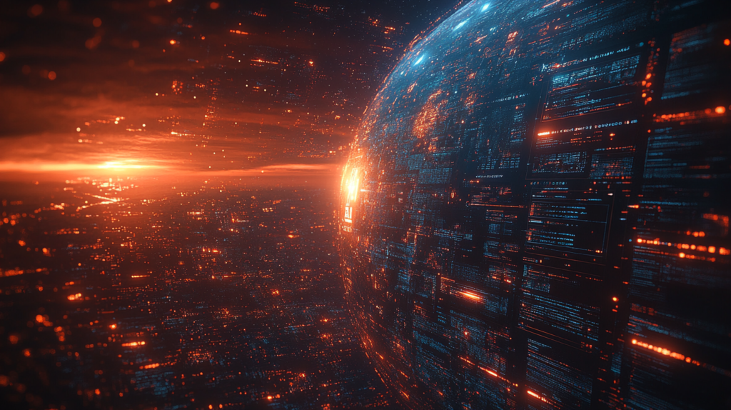 lobito4512_A_globe_surrounded_by_diverse_video_screens_displa_ea5bd630-107a-41e2-a2f2-71e379247385_1